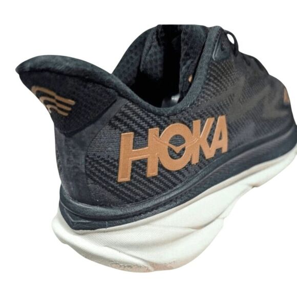 HOKA ONE ONE Clifton 9 \'Black Copper\' Running Shoes Size 10W/M8